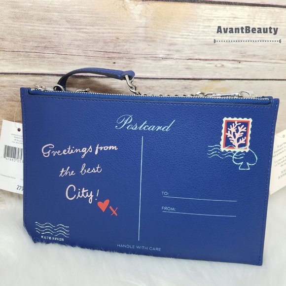 Kate Spade Postcard Crossbody Off the grid Blue - Picture 6 of 14
